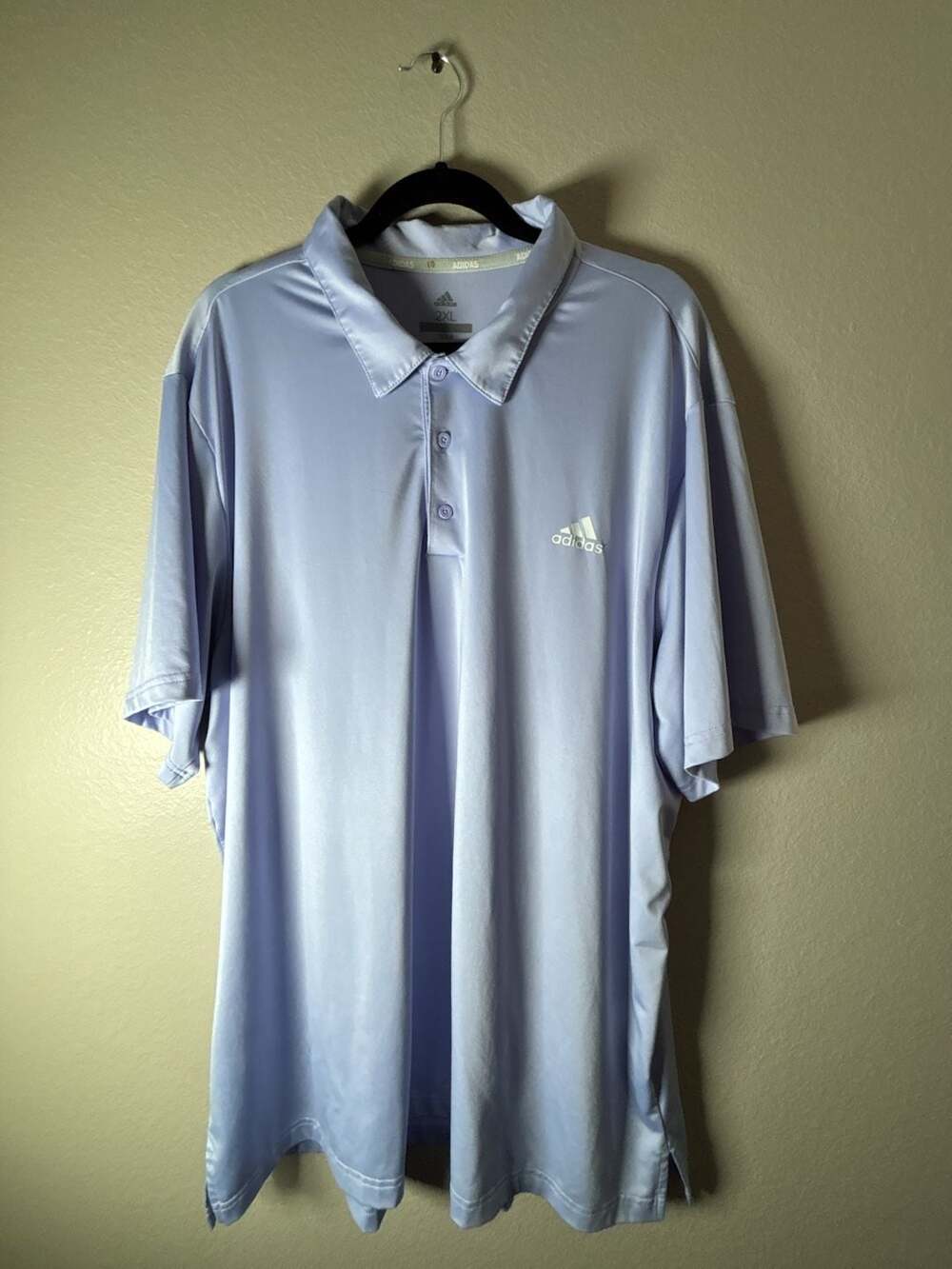 Adidas Golf Performance Polo Shirt Light Blue Size 2XL